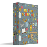 Friendly Fox Sammelordner Kinder Schule, Erinnerungen Schule Ordner, Meine Schulzeit Portfolio Ordner, DIN A4 Ordner für 350 Seiten, Rückenbreite 5,6 cm