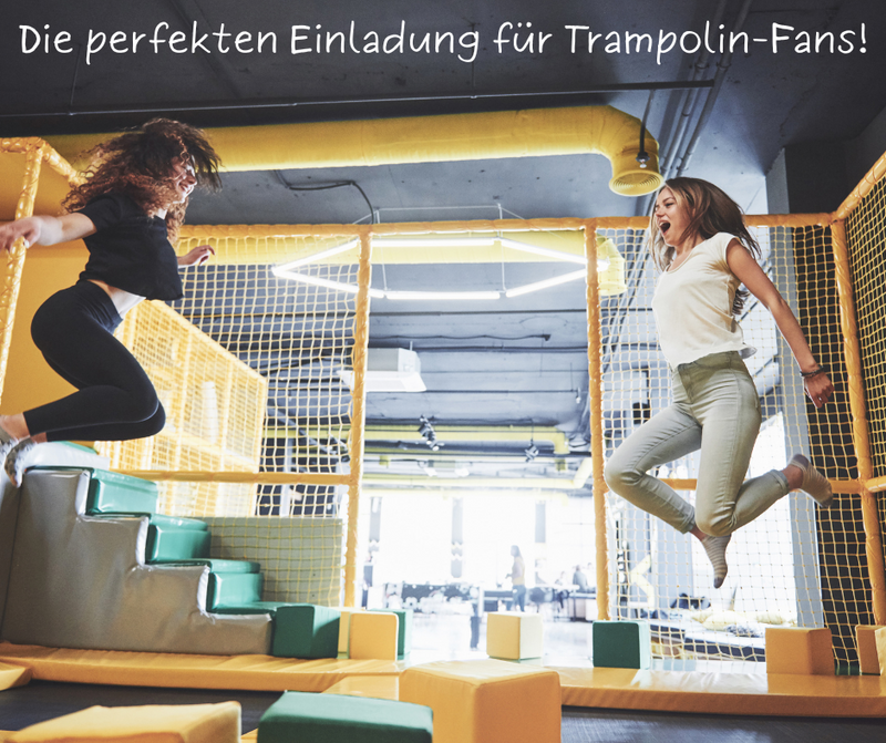 Friendly Fox Jump Party Einladung, 12x Trampolin Einladungskarten Kindergeburtstag Jump Park Party