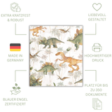 Friendly Fox Ordner A4 bunt, Aktenordner Kinder Ringordner, Ordner A4 bunt mit Hebelmechanik, Niederhalter und Griffloch für Jungen und Mädchen