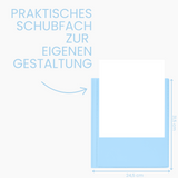 Friendly Fox Sichtbuch A4 mit Klarsichthüllen, Präsentationsmappe mit 30 Klarsichtfolien für 60 Sichten, Urkunden- oder Zeugnismappe