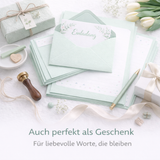 Friendly Fox Briefpapier Set "Dreiecke", DIN A4 Briefpapier mit Linien, 20 Blatt inkl. 20 Umschläge, einseitig bedruckt