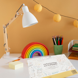 Friendly Fox Papier Heftumschlag A4, 10 Stück Hefthüllen A4 aus Kraftpapier, DIY Heftschoner mit Aufklebern