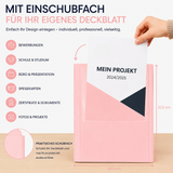 Sichtbuch A4 mit Klarsichthüllen, Präsentationsmappe mit 30 Klarsichtfolien für 60 Sichten, Urkunden- oder Zeugnismappe