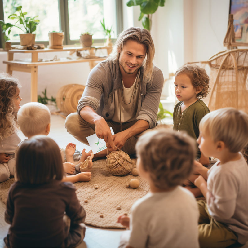 Friendly Fox Dankeskarte Kindergarten, 1x Danke Karte Erzieher Lehrer Lehrerin, DIN A6 Dankeschön Karte mit Kraftpapier Umschlag, Kindergarten Ade