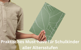 2 Stück Sammelmappen A4 mit Motiv, bunte Postmappe für DIN A4, Doppelpack