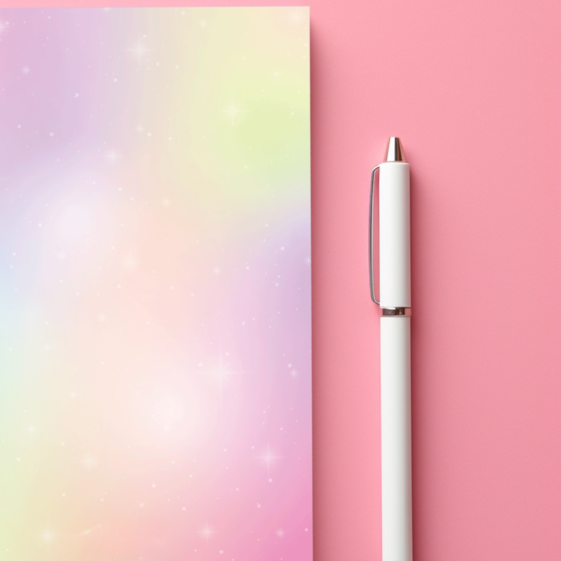 Friendly Fox 50 Blatt A4 Briefpapier Regenbogen, Kinder Briefpapier, DIN A4 buntes Papier zum Briefe schreiben, Motivpapier Twist