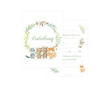 Friendly Fox 12 Aquarell Einladungen Waldtiere Einladungskarten zum Kindergeburtstag Junge Mädchen, Geburtstag Zoo Tierpark