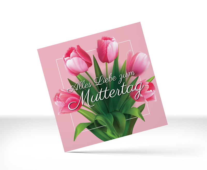 Grußkarte Muttertag mit Tulpe Motiv