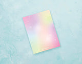 Friendly Fox Briefpapier Regenbogen, 50 Blatt Briefpapier, DIN A4 buntes Papier zum Briefe schreiben, Twist