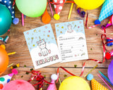 Friendly Fox Einhorn Einladung, 12x Einhorn Einladungskarten Kindergeburtstag Einhorn Party, Geburtstagseinladung