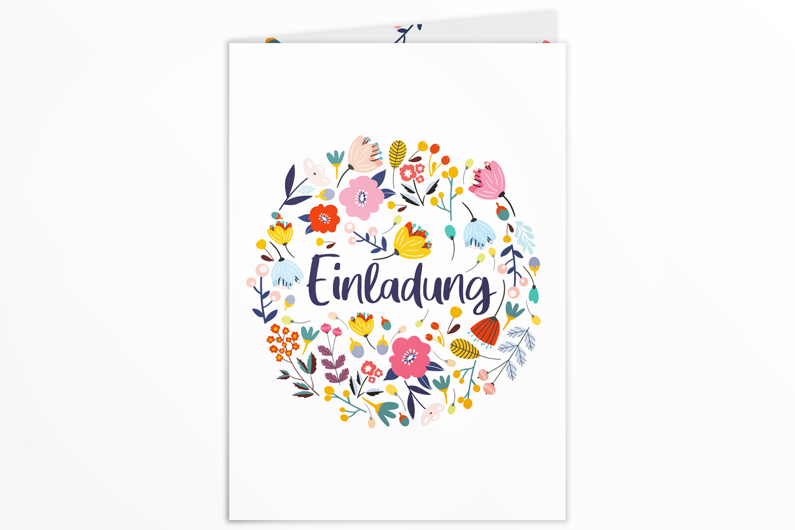 Hochzeitseinladungskarte Weil es Liebe ist Briefumschläge gratis