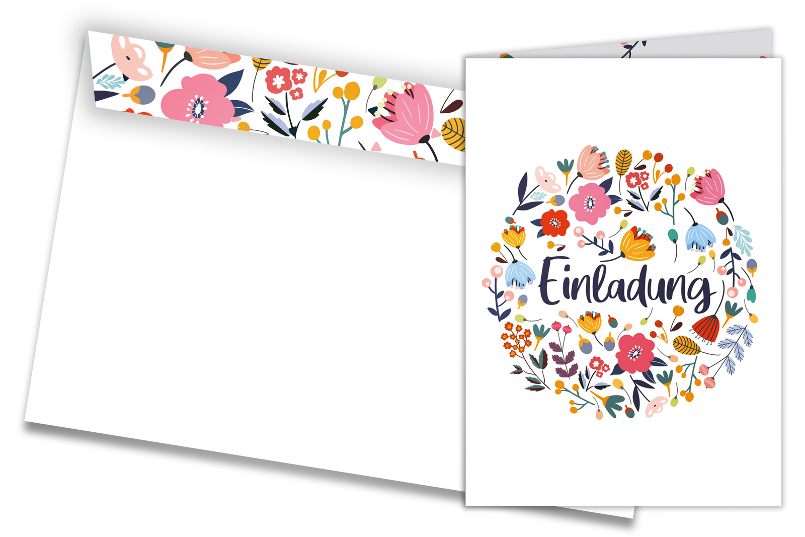 5 Geburtstagskarten Mit Lama Design – Selbst Beschriftbar Mit Umschlägen, Flower Power Motiv