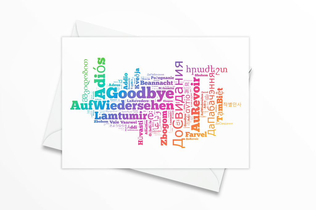 Friendly Fox Abschiedskarte Alles Gute, 1x XXL Karte zum Abschied, DIN