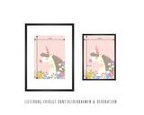 Friendly Fox Kinderzimmer Poster, 3x DIN A4 Kunstdruck für Kinder, Kinder Poster Set