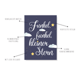 Friendly Fox Kinderzimmer Poster, 3x DIN A4 Kunstdruck für Kinder, Kinder Poster Set