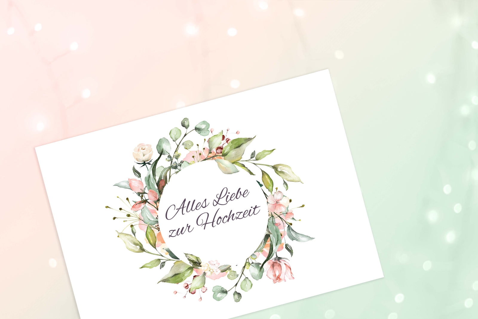 Plantilla De Tarjetas De Invitación De Boda Con Eucalipto En Acuarela